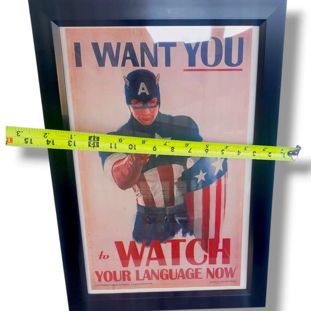 Framed Captain America 